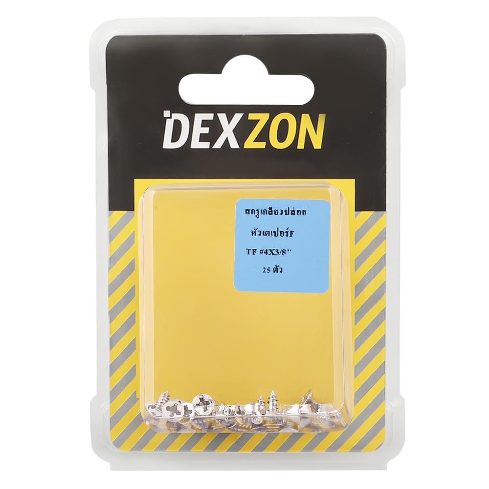 สกรูเกลียวปล่อย TF DEXZON 4X3/8 นิ้ว 25 ตัว