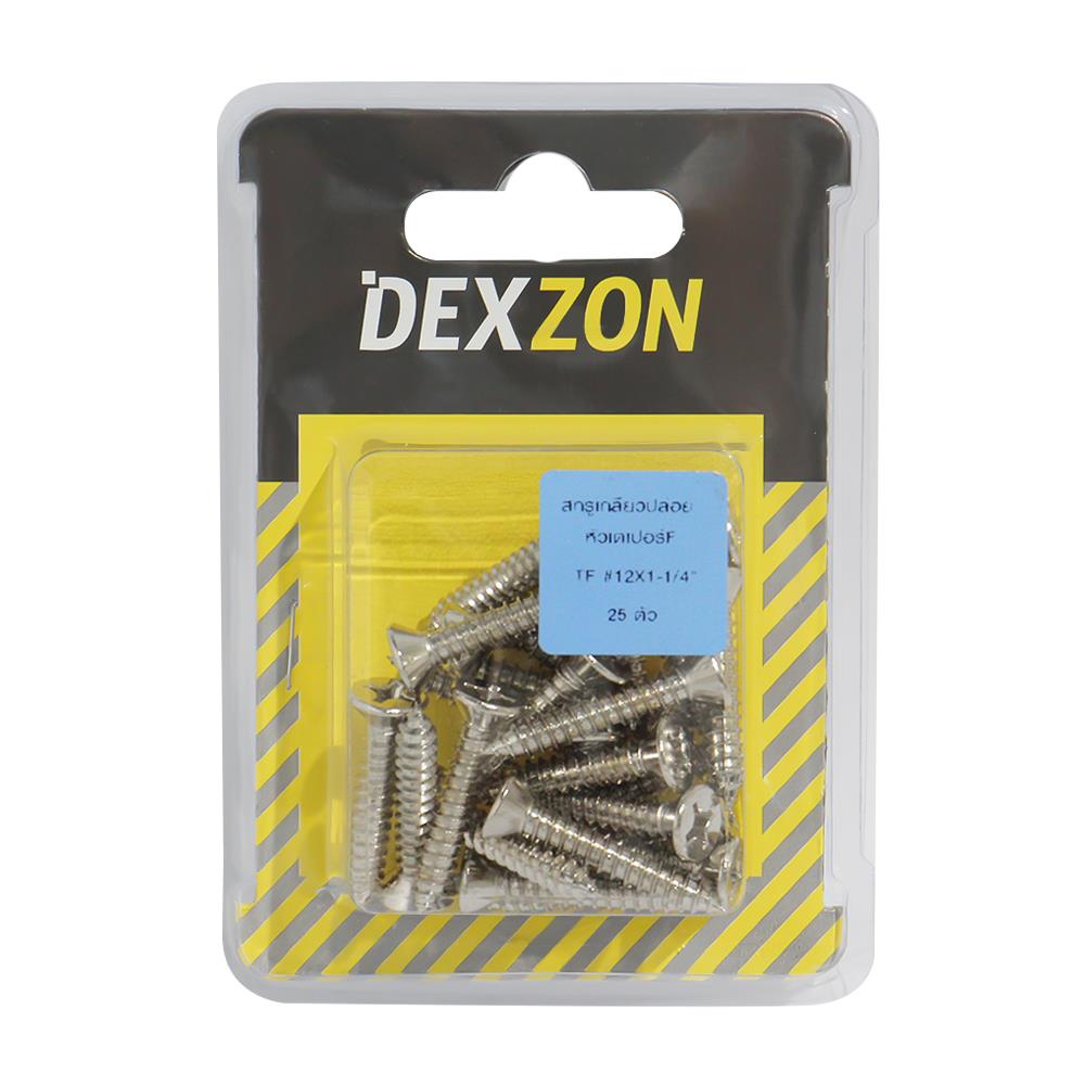 สกรูเกลียวปล่อย TF DEXZON 12X1-1/4 นิ้ว 25 ตัว
