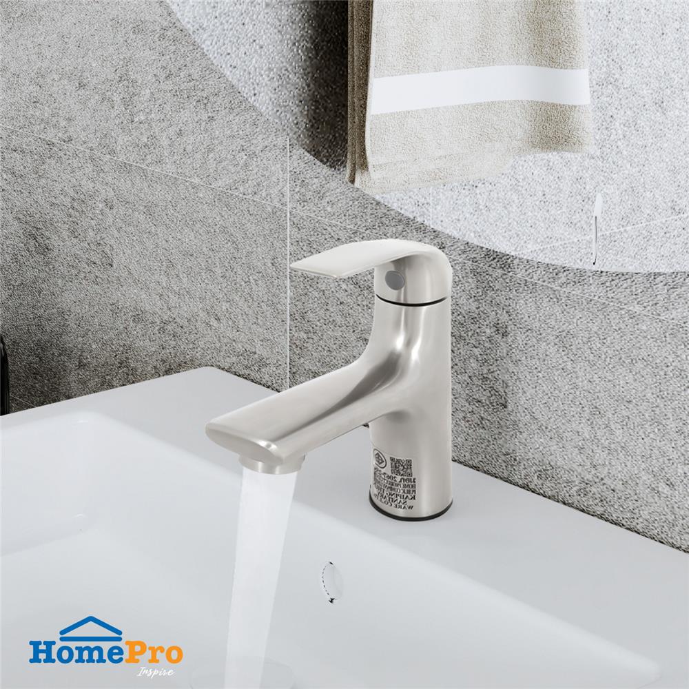 ก๊อกอ่างล้างหน้าเดี่ยว MOYA LJ-5055 สเตนเลส