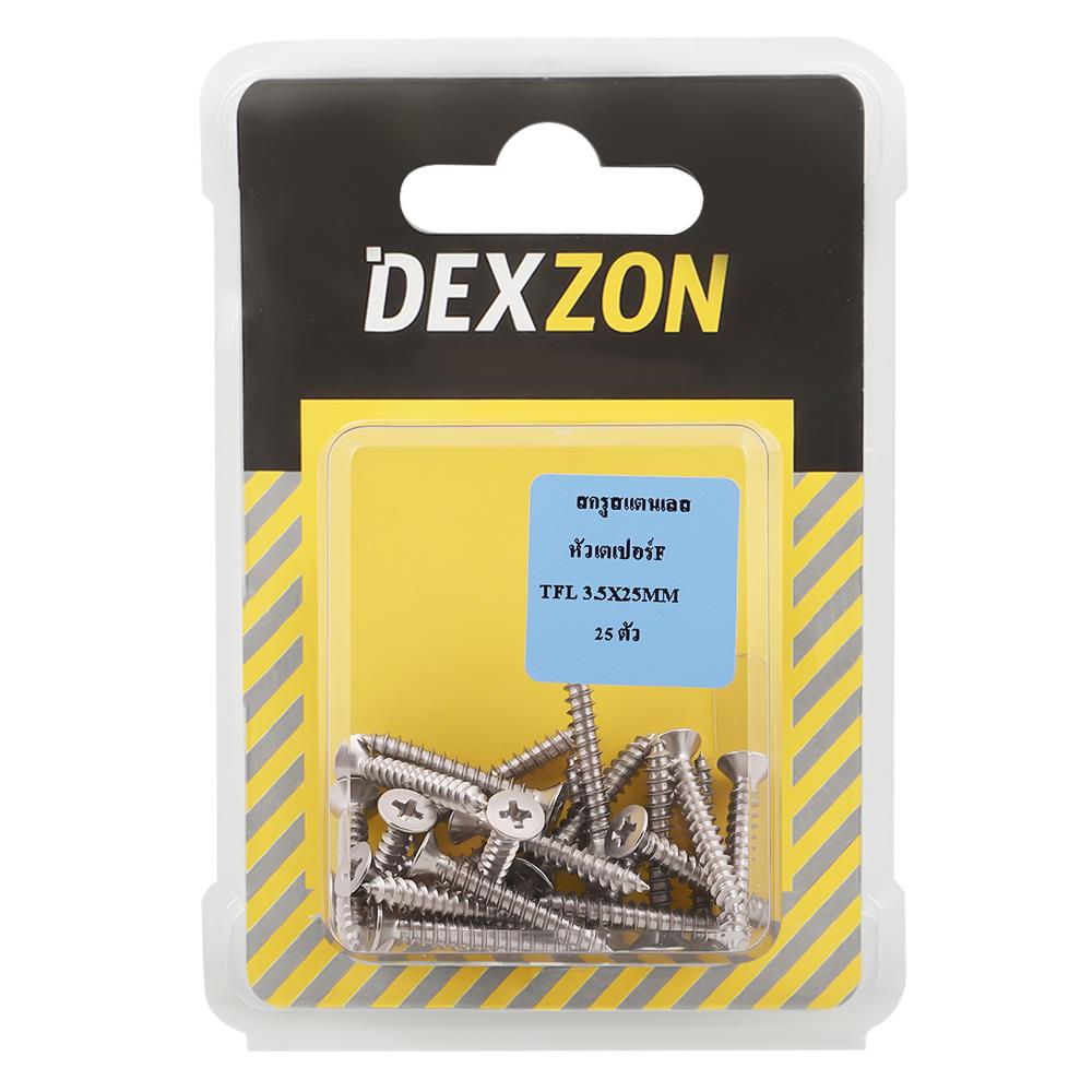 สกรูเกลียวปล่อย TF DZ 3.5X25 มม. 25 ตัว