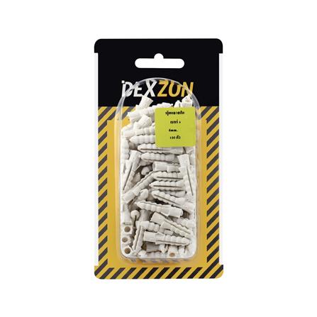 พุกพลาสติก DEXZON HA-510 เบอร์ 6 100 ตัว_1