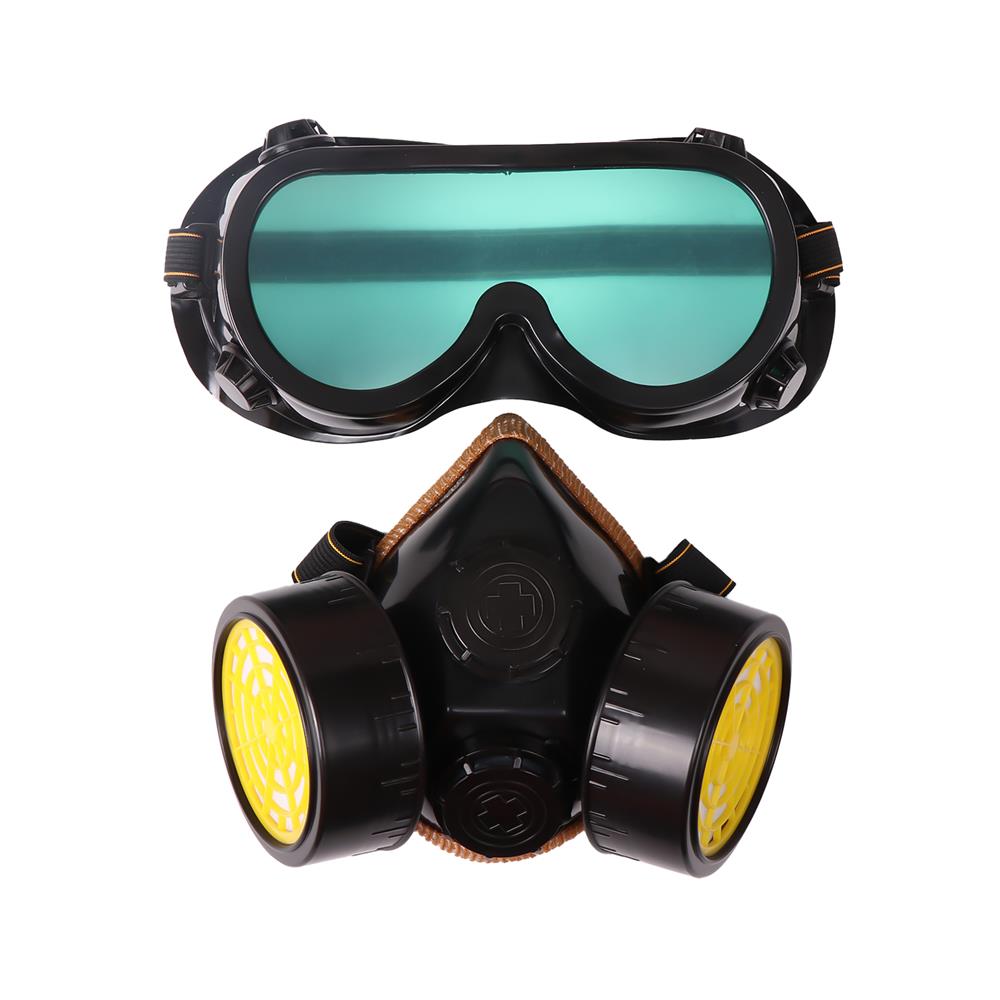 หน้ากากครึ่งหน้า DEXZON ไส้กรองคู่พร้อมแว่น