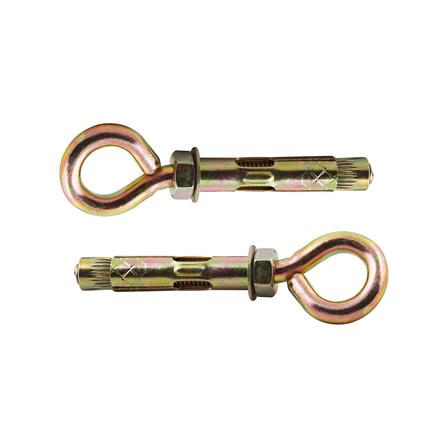 พุกเหล็กห่วงแขวน DEXZON 8X45 มม. 2 ตัว