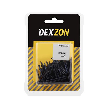 ตะปูคอนกรีตดำ DEXZON 30X2 มม. แพ็ก 100 ชิ้น_1