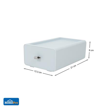 กล่องลิ้นชักเล็ก STACKO CUBE S 13.3x21x8 ซม. สีเทา_8