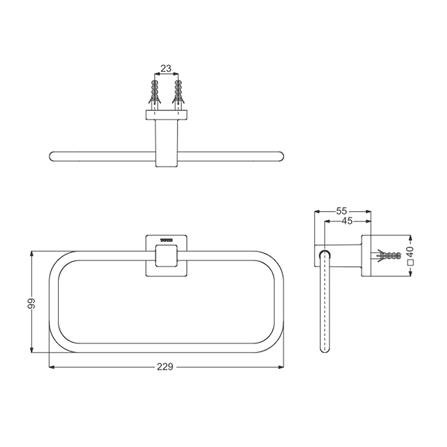 ห่วงแขวนผ้า TOTO YTT408 บรอนซ์_1