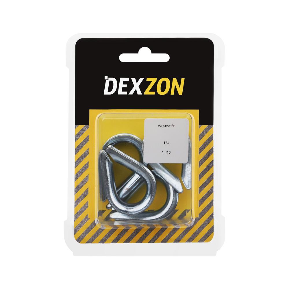 ห่วงหัวใจ DEXZON 1/4 นิ้ว 4 ตัว
