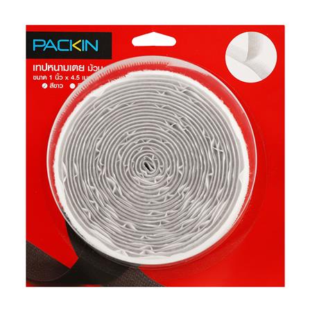 เทปหนามเตย PACK IN 1 นิ้ว x 450 ซม. สีขาว_2
