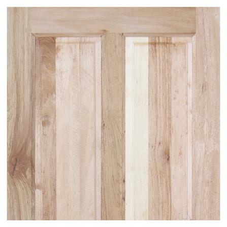 ประตูไม้สยาแดง VK 142 4 ฟัก ขอบ 5 นิ้ว 80X180 ซม. สีธรรมชาติ ไม่เจาะลูกบิด_2