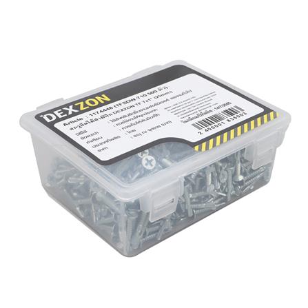 สกรูยึดไม้ฝามีปีก DEXZON TF 7X1 นิ้ว 500 ชิ้น_2