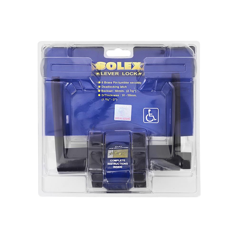 เขาควายห้องน้ำ SOLEX 1701 สีดำ