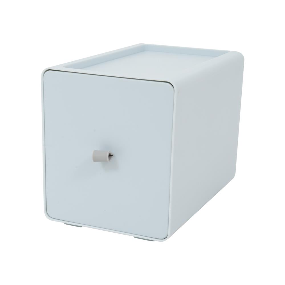 กล่องลิ้นชักเล็ก STACKO CUBE L 13.3x21x15.3 ซม. สีเทา