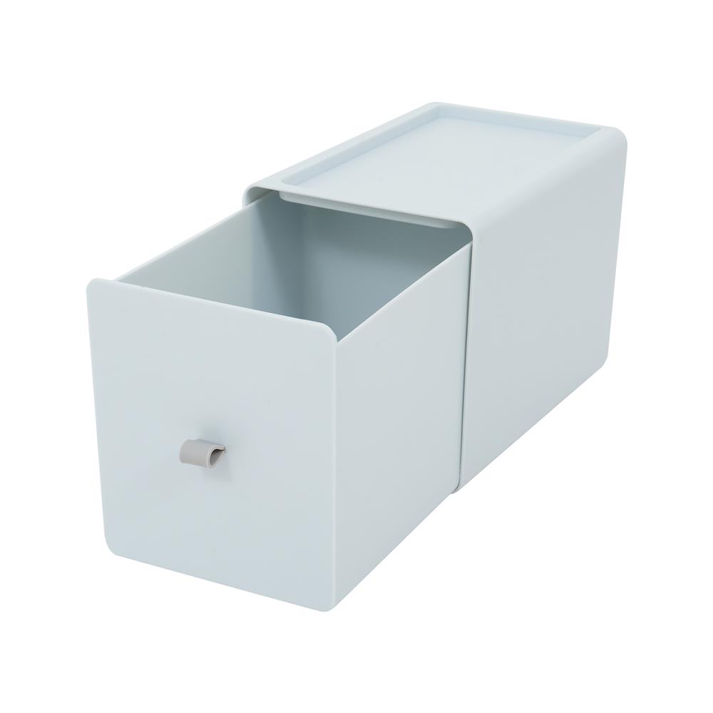 กล่องลิ้นชักเล็ก STACKO CUBE L 13.3x21x15.3 ซม. สีเทา