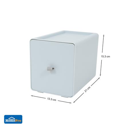 กล่องลิ้นชักเล็ก STACKO CUBE L 13.3x21x15.3 ซม. สีเทา_8