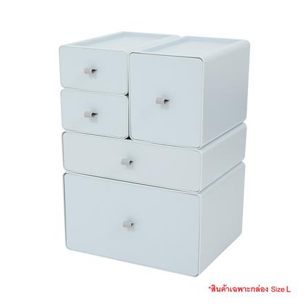 กล่องลิ้นชักเล็ก STACKO CUBE L 13.3x21x15.3 ซม. สีเทา_5