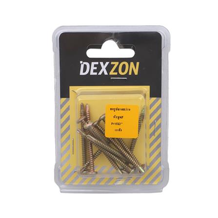 สกรูปลายสว่าน TP DEXZON 8X2 นิ้ว 10 ชิ้น_1