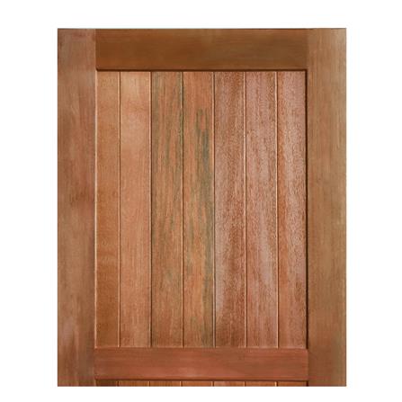 ประตูไม้เบญจพรรณ ไม่เจาะลูกบิด VK 2 ฟัก ขอบ 5 นิ้ว สายฝนกลาง 80x180 ซม. สีธรรมชาติ_2