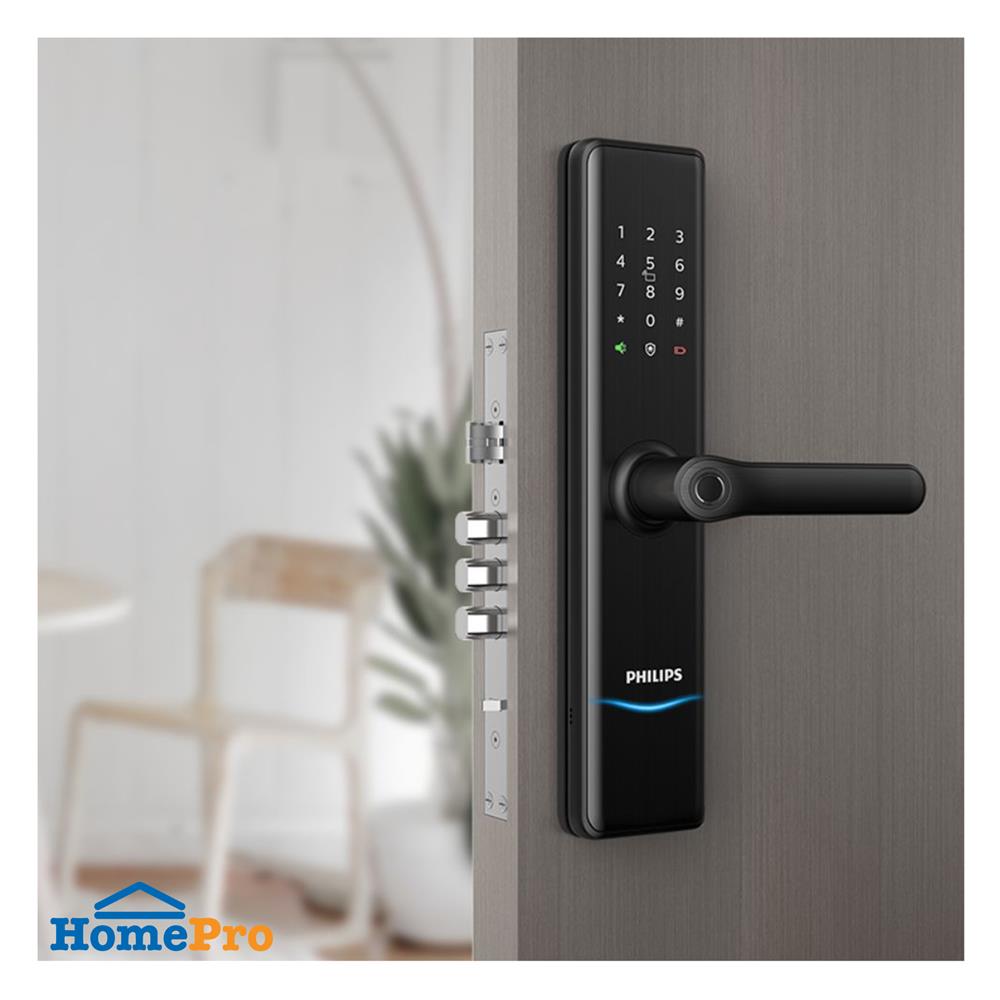 กลอนประตูดิจิตอล PHILIPS PHL7300BT สีดำ
