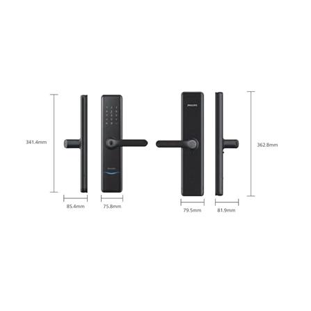 กลอนประตูดิจิตอล PHILIPS PHL7300BT สีดำ_5