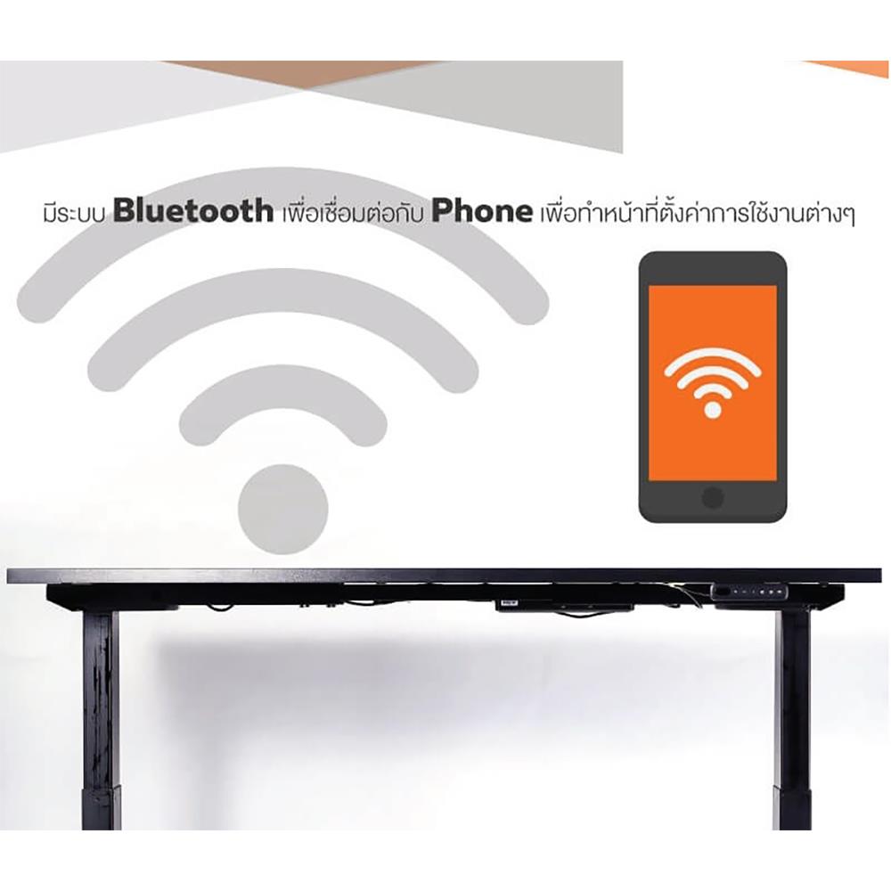 โต๊ะทำงานปรับระดับ ERGOTREND SIT 2 STAND GEN3 L-SHAPE 180 ซม. สีขาว/ดำ