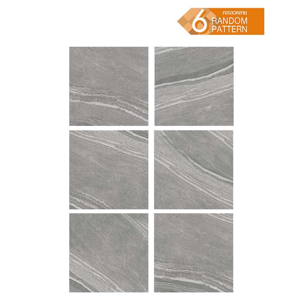 กระเบื้องพื้น 60x60 ซม. COTTO ควีนสโตน กราไฟต์ (HYG)PM 1.44M2