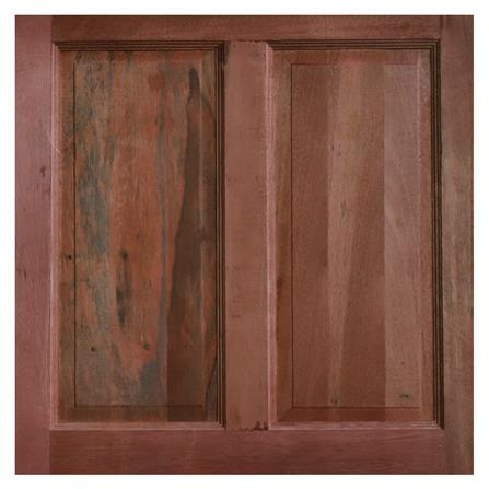 ประตูไม้เบญจพรรณ VK 4 ฟัก ขอบ 5 นิ้ว 80X200 ซม. สีธรรมชาติ ไม่เจาะลูกบิด_2