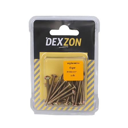 สกรูปลายสว่าน TP DEXZON 8X1-1/2 นิ้ว 25 ชิ้น_2
