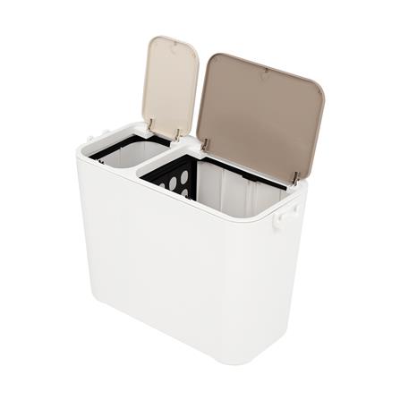 ถังขยะฝากด แบ่ง 2 ช่อง ACCO EARTH 27 ลิตร สีขาว_2