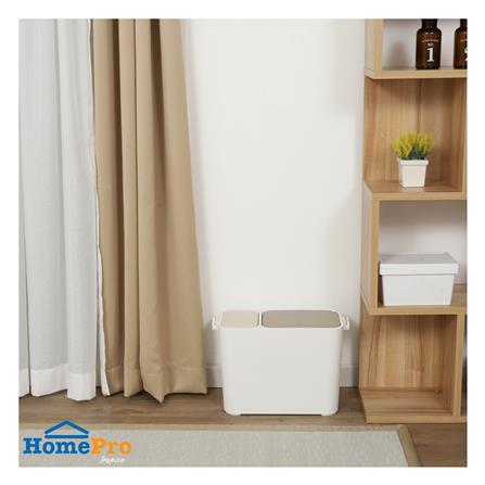 ถังขยะฝากด แบ่ง 2 ช่อง ACCO EARTH 27 ลิตร สีขาว_5