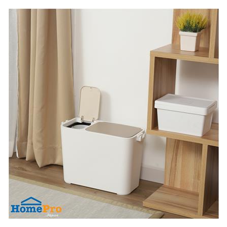 ถังขยะฝากด แบ่ง 2 ช่อง ACCO EARTH 27 ลิตร สีขาว_7