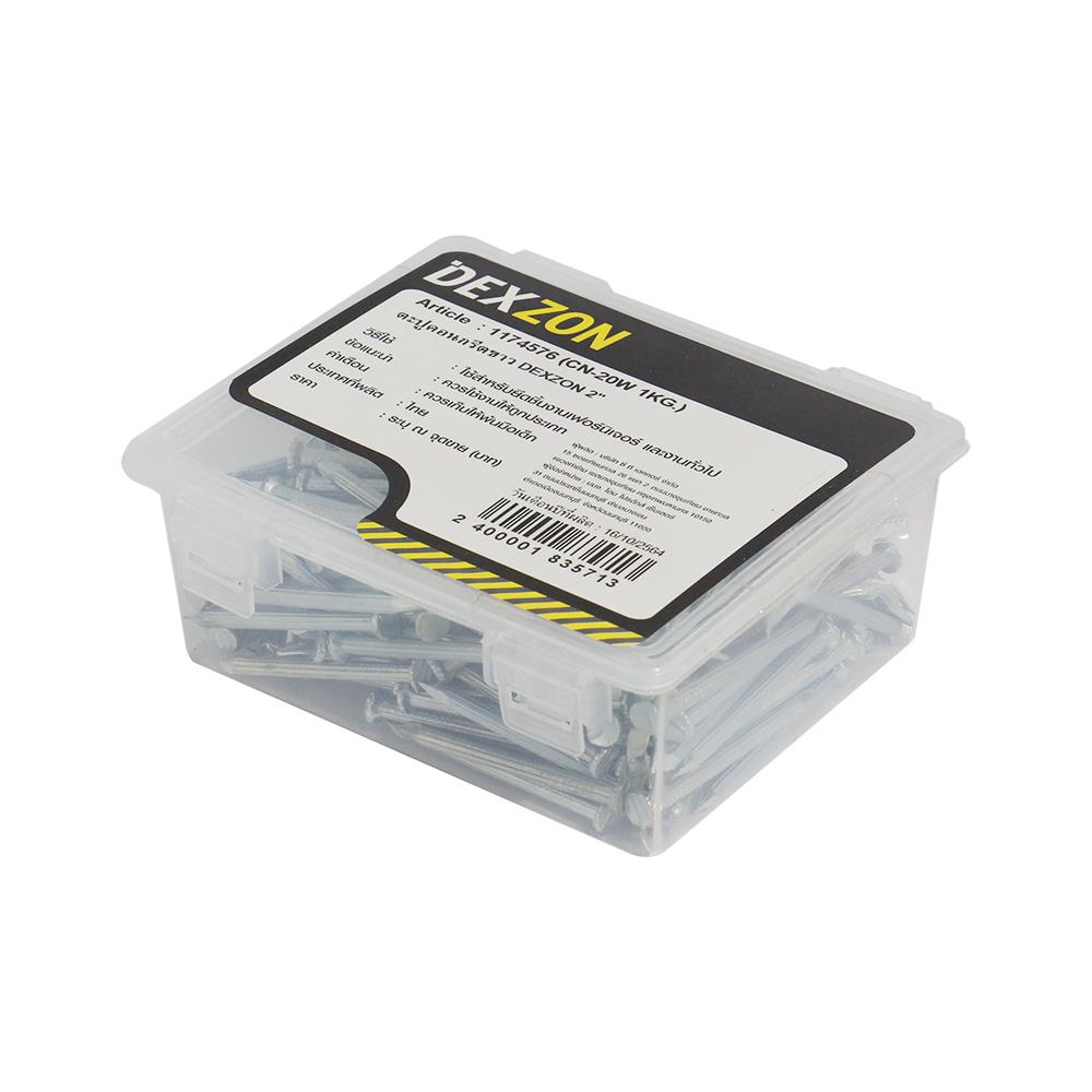 ตะปูคอนกรีตขาว DEXZON 2 นิ้ว 1 กก.