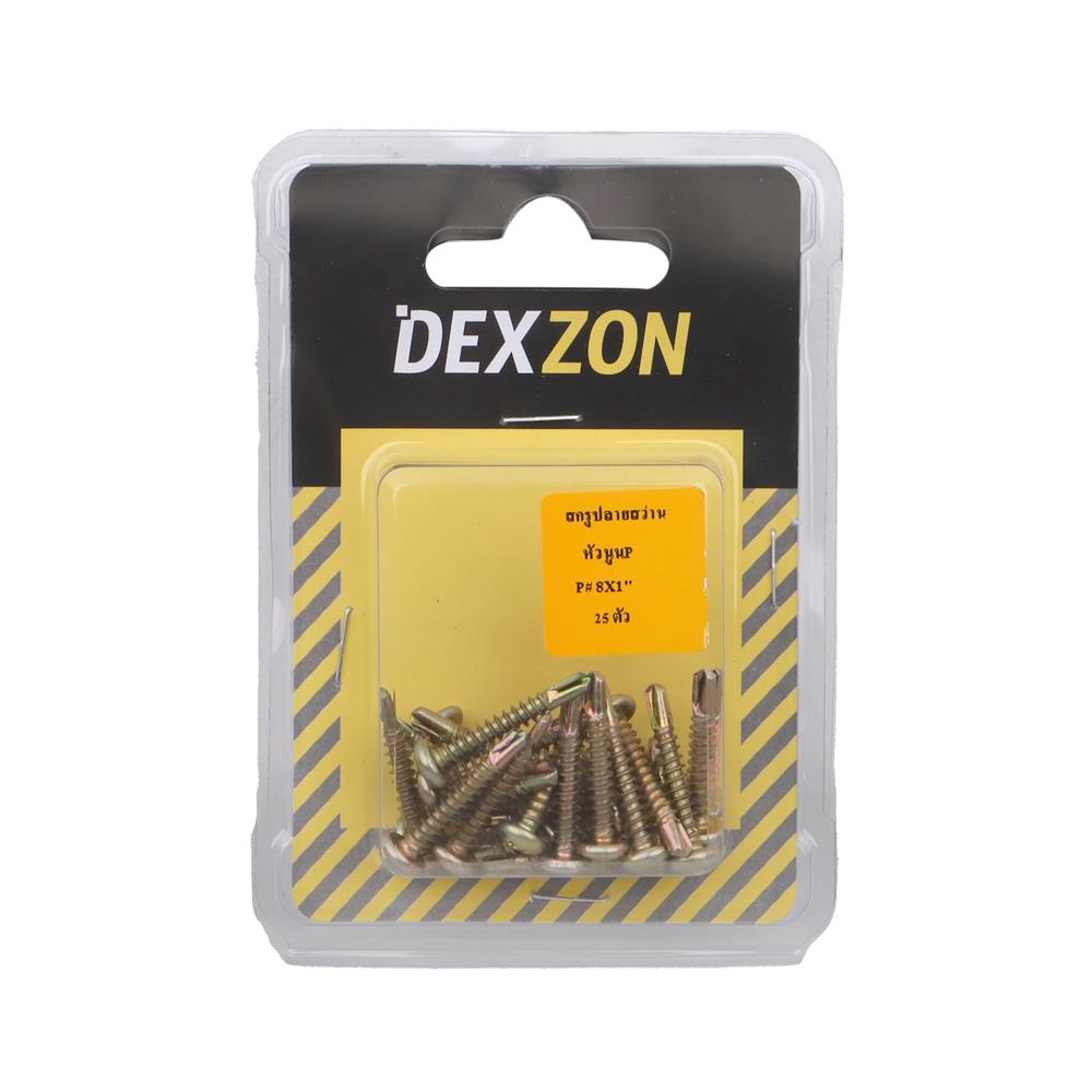 สกรูปลายสว่าน TP DEXZON 8X1 นิ้ว 25 ชิ้น