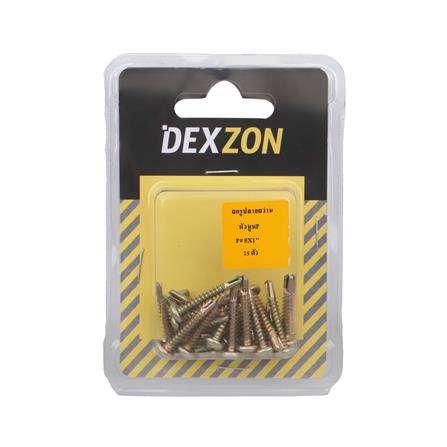 สกรูปลายสว่าน TP DEXZON 8X1 นิ้ว 25 ชิ้น_2
