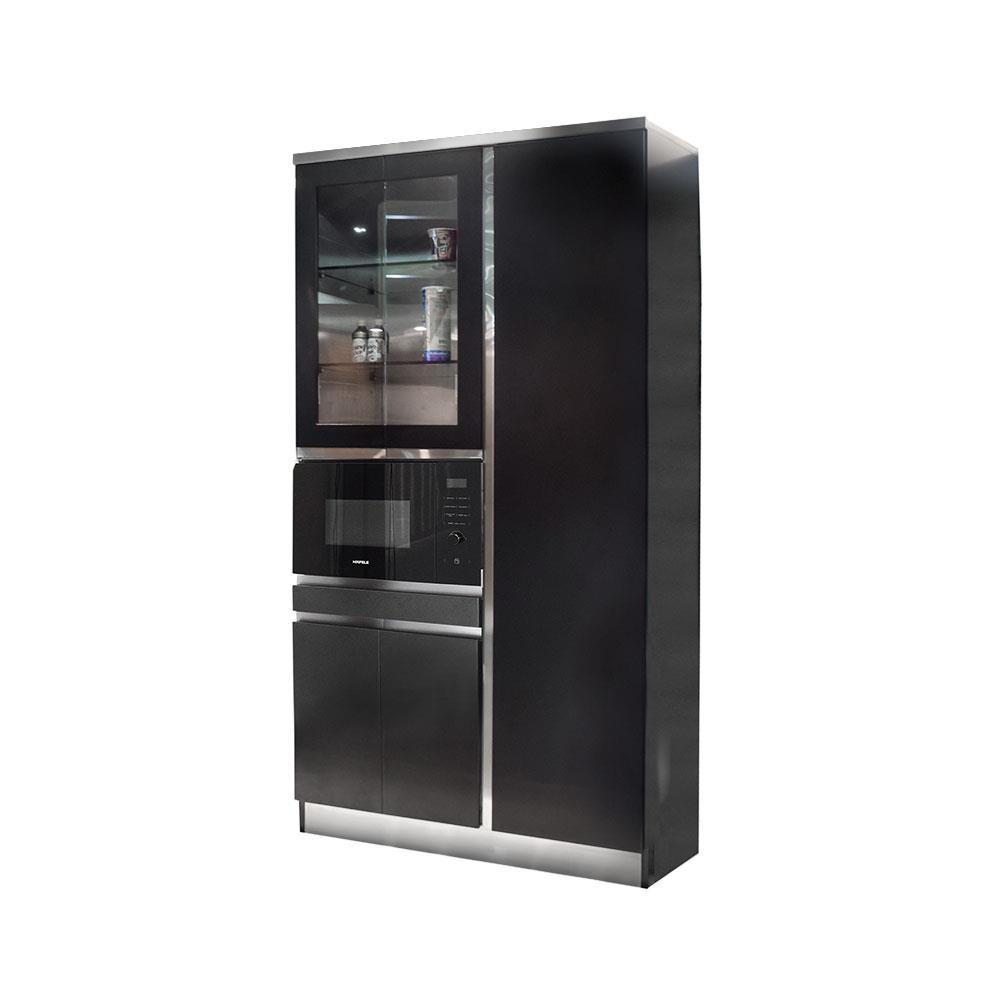 ตู้สูงสเตนเลส SANKI MCB-HG BM สีดำ