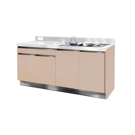 ตู้ตั้งพื้นสเตนเลส SANKI KC2-HG3 50 TSS สีเฮเซลนัต