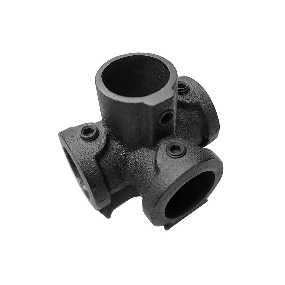 ข้อต่อสี่ทางฉาก แบบสวมล็อก BIH BIHLF34-004LB 3/4 นิ้ว สีดำ