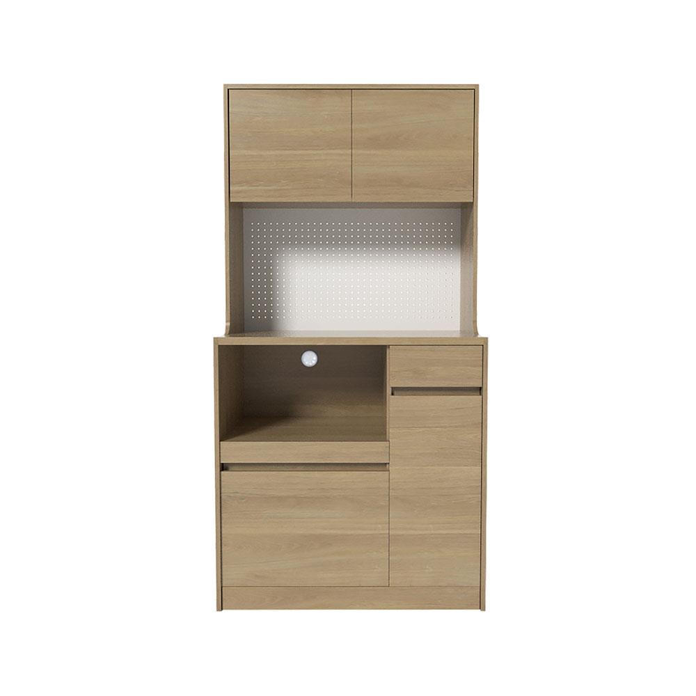 ชุดครัวสำเร็จรูปท็อปเรียบ CABIN MORI 90 ซม. สีโอ๊ก