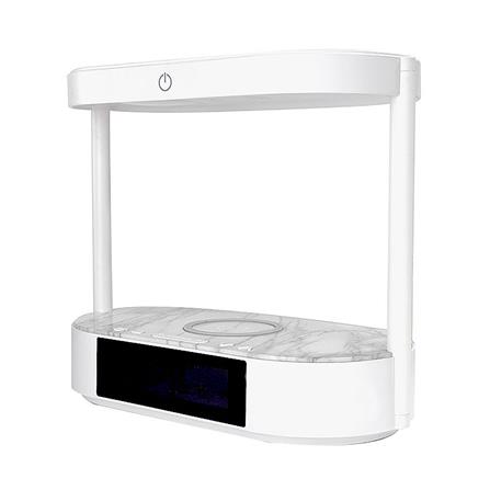 LED DIGITAL TABLE CLOCK WITH 2-TIER WIRELESS CHARGING PAD RIN 215401802 WHITE_1