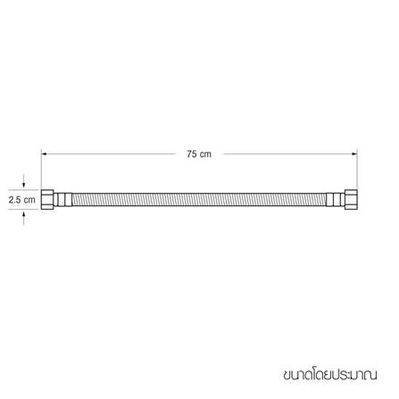 สายน้ำดีสเตนเลสน้ำอุ่น-น้ำเย็น WSP KN30 30 นิ้ว_7