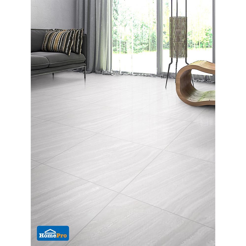 กระเบื้องพื้น 60x60 ซม. COTTO ซิลกี้เวย์ ขาว (HYG) PM 1.44M2