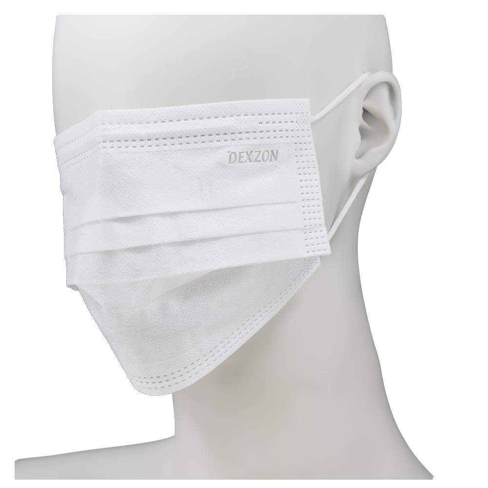หน้ากากอนามัยการแพทย์ DEXZON สีขาว 10 ชิ้น