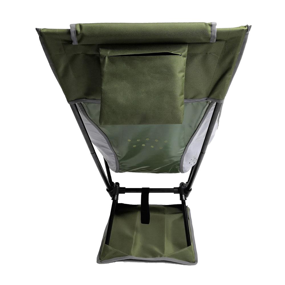 เก้าอี้สนาม EQNOX MOON CHAIR XL สีเขียว/เทา