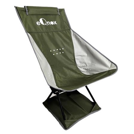 เก้าอี้สนาม EQNOX MOON CHAIR XL สีเขียว/เทา_2