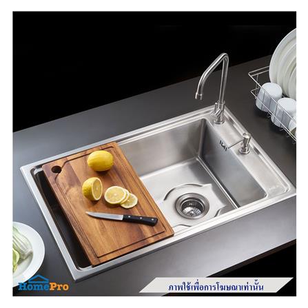 ซิงค์ฝัง 1หลุม MEX TD76 สีเงิน_2