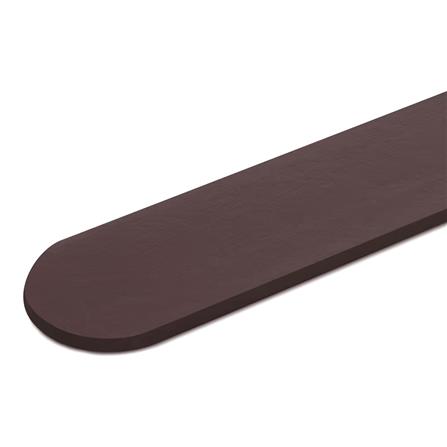 ไม้รั้ว หัวโค้ง DIAMOND 10X100X1.5 ซม. สีน้ำตาลอินทนิล