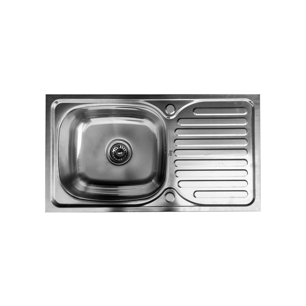 ซิงค์ขาตั้ง 1หลุม 1ที่พัก LINEA AS 80 สีเงิน