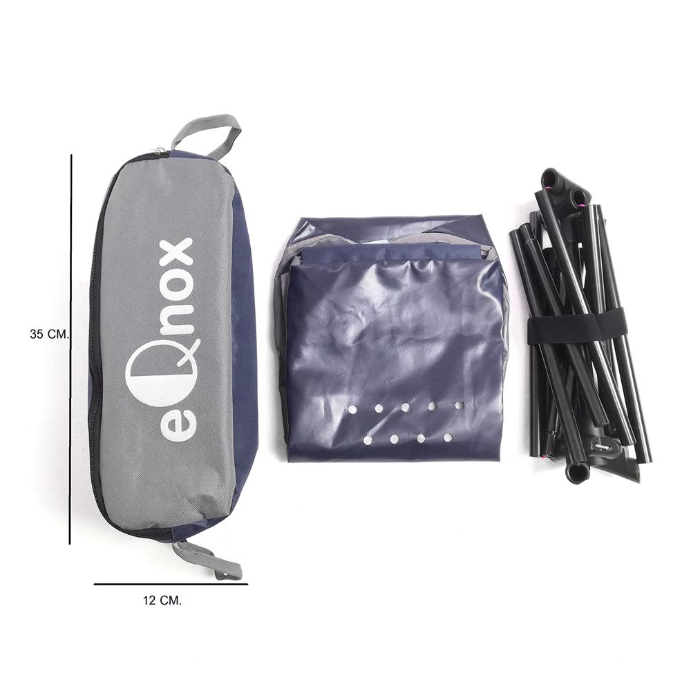 เก้าอี้สนาม EQNOX MOON CHAIR สีน้ำเงิน/เทา