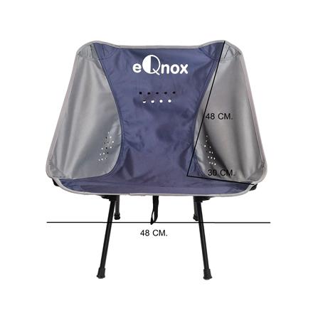 เก้าอี้สนาม EQNOX MOON CHAIR สีน้ำเงิน/เทา_5