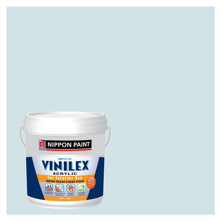 สีน้ำทาภายนอก NIPPON PAINT VINILEX ACRYLIC #NPOW1060P สี SPRIZZLE ด้าน 2.5 แกลลอน