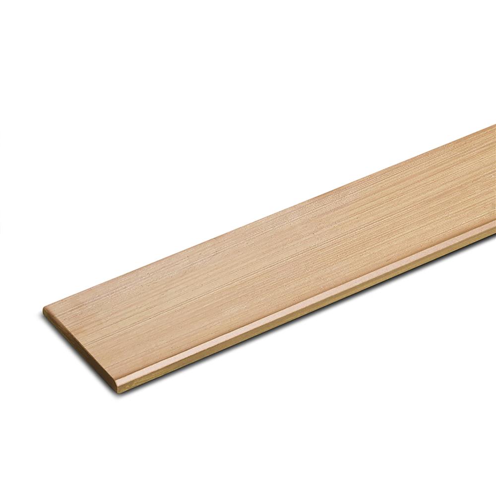 ไม้ระแนง DIAMOND ลบมุม 7.5X300X0.8 ซม. สีลาเต้